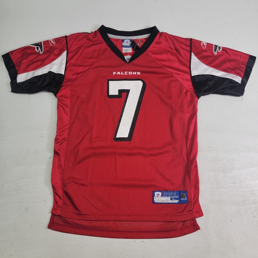 Michael Vick NFL Atlanta Falcons Youth Sz Lg 14-16 Red Reebok Mesh‎ Jersey EUC